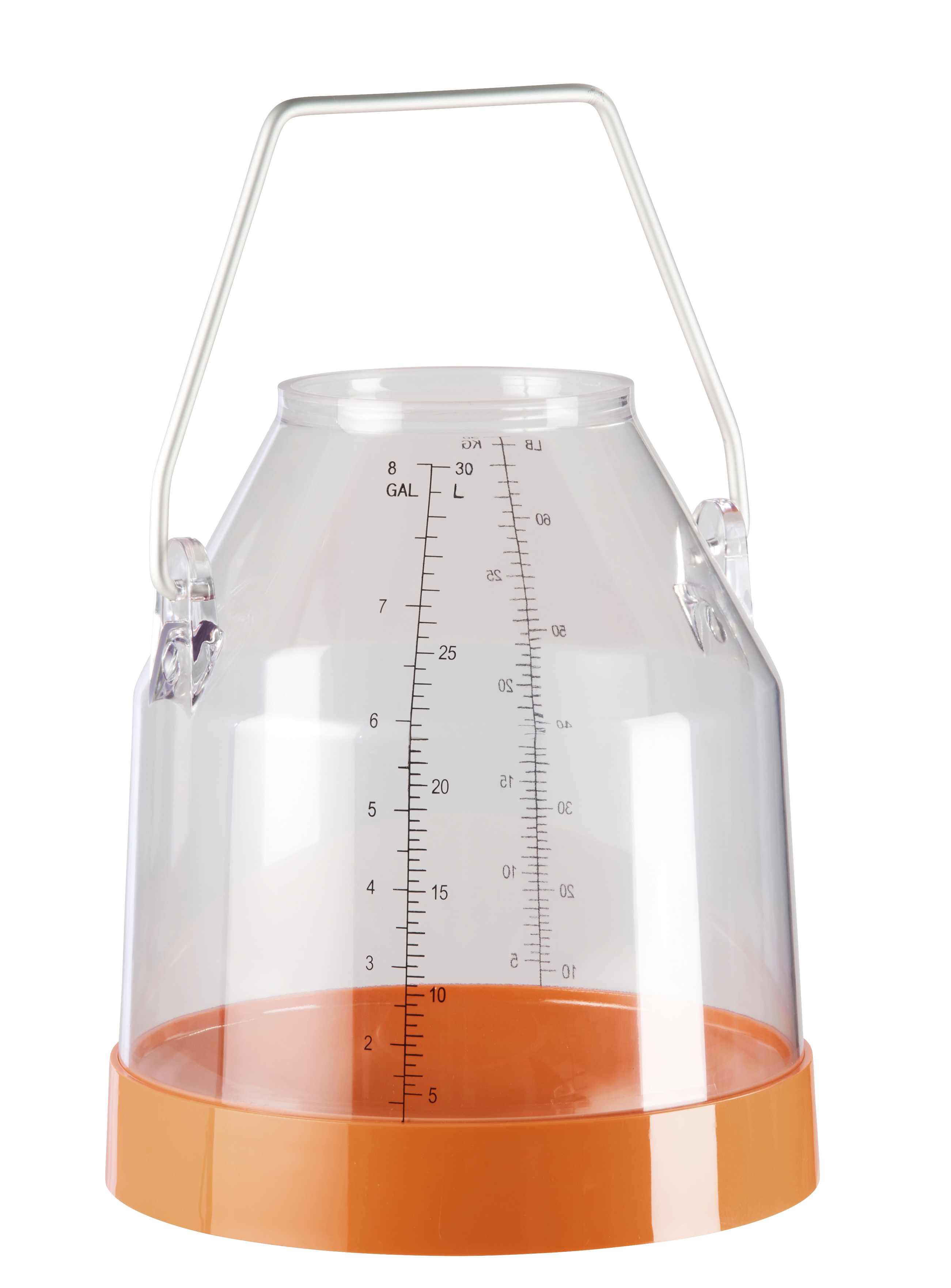 Kunststoff Melkeimer 30 Liter, orange